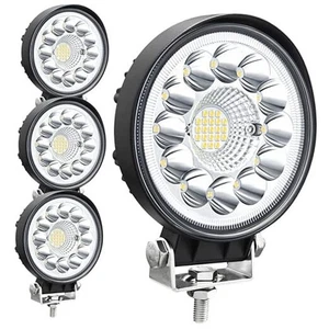 LED Light Pods for Trucks, 4 Inch LED Tractor Work Lights 120W Round Spot 4 PCS - Picture 1 of 8