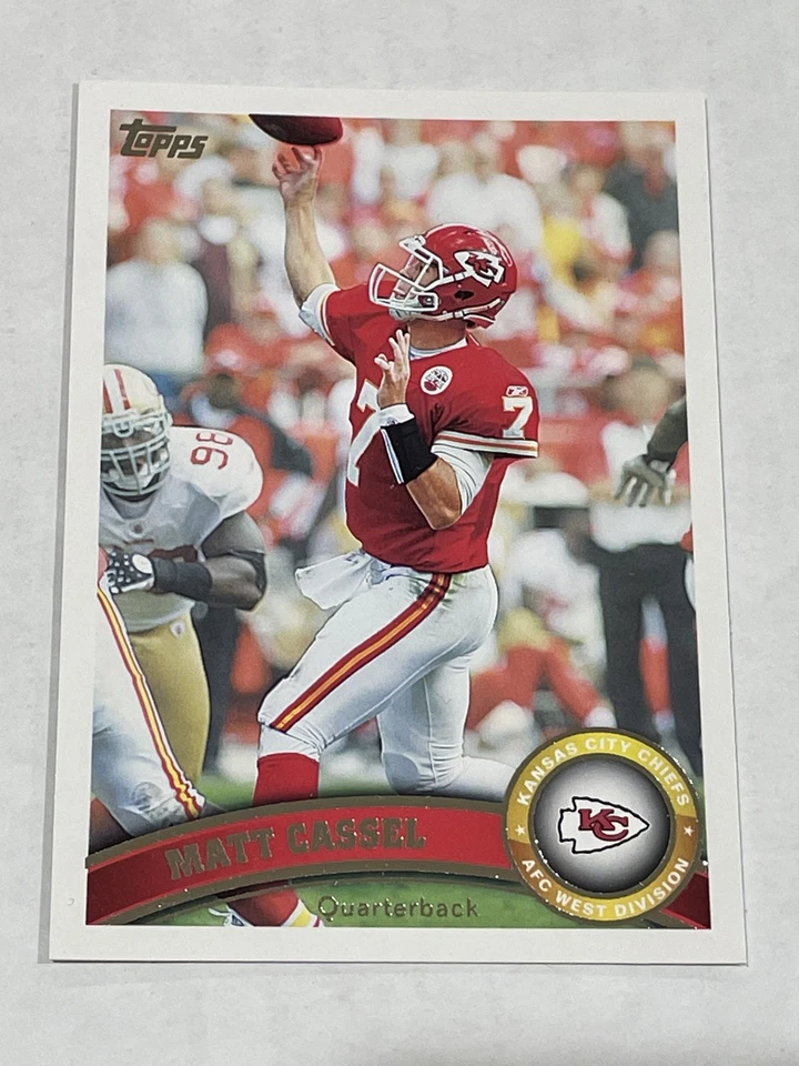 2011 Topps Football #318 - Matt Cassel - Kansas City Chiefs - Image 1 of 2