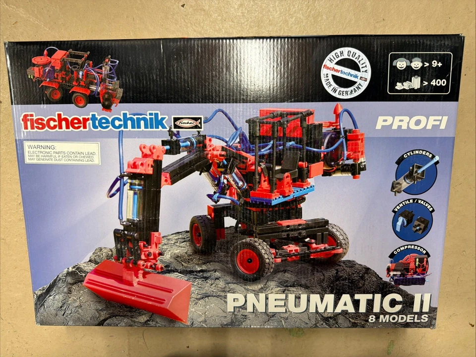 Brinquedo de construção Fischertechnik Profi Pneumatic II SELADO 8 MODELOS PLÁSTICO  - Imagem 1 de 1