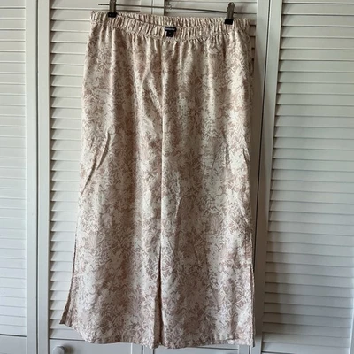 Pantalones de mujer Patagonia Hemp Garden Island talla L pierna ancha abertura lateral playero Foto 1 de 4