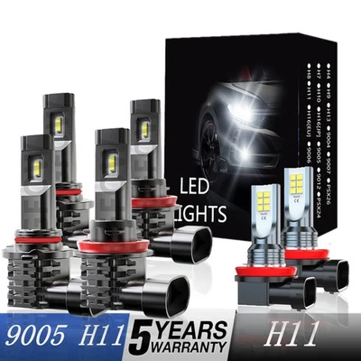 For Nissan Quest 2011 2012 2013-2017 LED Light Bulb High/Low + Fog Lights Bulbs - Image 1 of 4