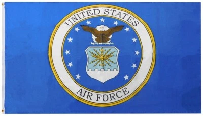 3x5 United States Air Force Emblem 100D Woven Poly Nylon 3'x5' Flag Banner - Image 1 of 4