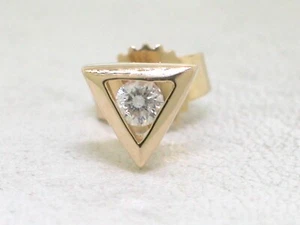 Brillant Single Ohrstecker 585 Gelbgold 14Kt Gold 1 Brillant 0,06ct Wesselton - Bild 1 von 4