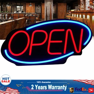 24" LED Open Sign Neon Light Bright for Restaurant Bar Shop Store Club Business - Picture 1 of 12