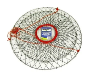 Wilson Ready Rigged Wire Bottom Marron Net- 2 Rings With Float And Rope - Picture 1 of 6