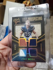 JOEY BOSA 2016 BLACK GOLD GOLD PROSPECT JSY/PATCH/BALL ROOKIE SP #D /99 BOLTS🔥 - Picture 1 of 1