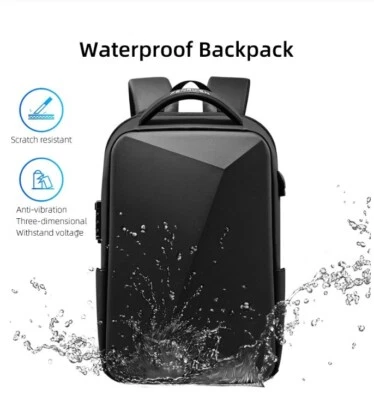 Mochila impermeable para portátil Fenruien antirrobo con carga USB Foto 1 de 4
