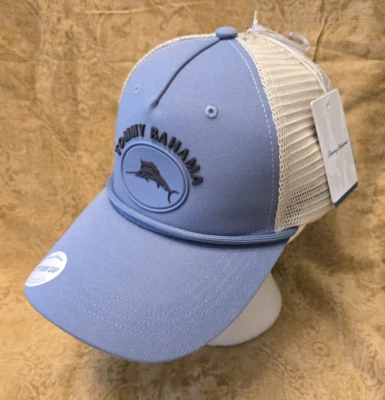 TOMMY BAHAMA “Tip Your Cap” Marlin Logo - Men's Blue Baseball Hat/Cap. *  NWT * - Image 1 of 4
