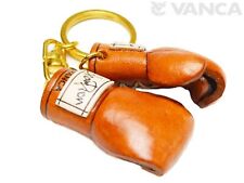 Boxing Gloves Handmade 3D Leather (L) Key chain ring *VANCA* Made in Japan 56891
