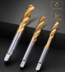 1 Stück HSS Beschichtung Spiralflöte Wasserhahn M2 * 0,4 mm rechte Hand Maschinenhahn für Stahl - Bild 1 von 1