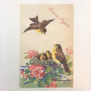 Postkarte Gruß Bemalt Hand - Made IN France - Picture 1 of 3