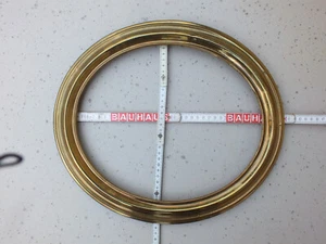 Ovaler Biedermeier-Rahmen - Messing mit Holzkern - ca. 1880 - Bild 1 von 6