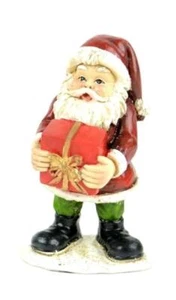Miniature Fairy Garden Christmas Santa Holding Present - Buy 3 Save $5 - Picture 1 of 1