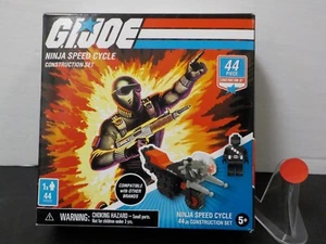 G 219 GI Joe Snake Eyes Ninja Speed Cycle Forever Clever Construction 44 Pieces - Picture 1 of 4