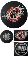 OTTAWA 67'S FIGHTER RARE STYLE OHL JR. A OFFICIAL INGLASCO SLOVAKIA HOCKEY PUCK 