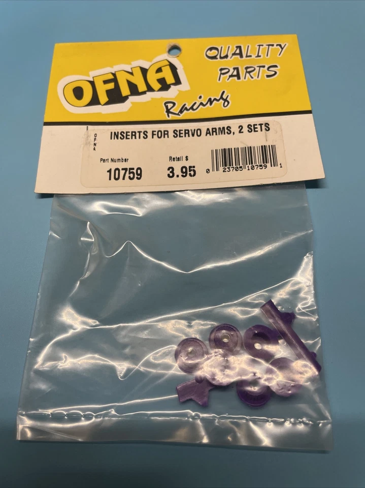VINTAGE OFNA RACING #10759 INSERTS FOR SERVO ARMS 2 SETS F9 - Image 1 of 1