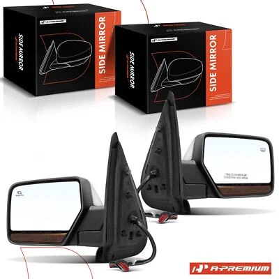 Espejo retrovisor eléctrico cromado A-Premium 2x para Ford Expedition 2013-2014 Lincoln Navigator Foto 1 de 4