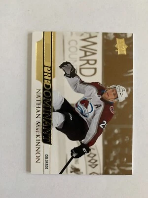 2020-21 Upper Deck Predominant Gold #PR17 Nathan MacKinnon AVALANCHE (invA) - Image 1 of 2