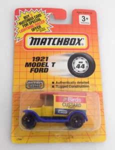 Matchbox Die-Cast Metal 1921 Model T Ford Bird's Custard Car MB44 Neu auf Karte - Bild 1 von 3