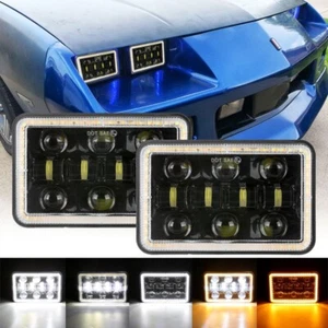 4x6" LED Headlight Hi/Lo Projector Sealed Beam DRL Turn Lamps For Chevy Camaro - Picture 1 of 12