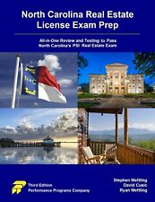 New North Carolina Real Estate License Exam Prep book 3rd Edition 978-0915777518