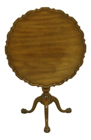 32938EC: KITTINGER Ball & Claw Mahogany Tilt Top Table Cover