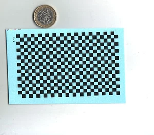  decalcomanie decals  grande surface en damier noir - Picture 1 of 1