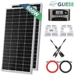 600W Wohnmobil Set Solaranlage Komplettpaket MONO Solarmodul RV Mit PV Halterung - Bild 1 von 14