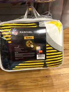 PITTSBURGH STEELERS blanket RASCHELTHROW Blanket 60" x 80 LOGO BRANDS - Picture 1 of 5