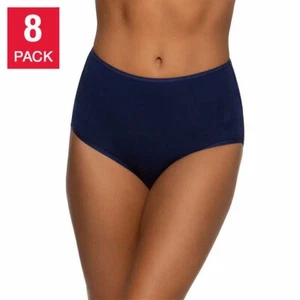 NWT Felina Women's High Waist Cotton Stretch Briefs 8 Pack Size XL $40 9C204 - Picture 1 of 8