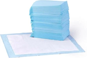 Amazon Basics Dog and Puppy Training Pads Regular, Pack of 50, Blue - Picture 1 of 4