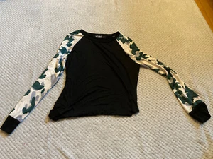 Top donna Yoins manica lunga con manica floreale, taglia M - Foto 1 di 4