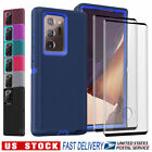 For Samsung Galaxy Note 20 Ultra 10 Plus Case Cover + Tempered Glass Protector