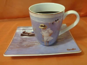 Henkelbecher 2 tlg  After Sunset  La Mer 11 cm Designer Sorolla  von Goebel - Bild 1 von 2