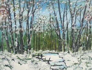 “ Birch Trees And Snow “ - Picture 1 of 1