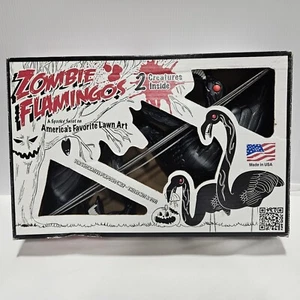 2 Zombie Flamingos Yard Decoration, new opened box - Picture 1 of 14