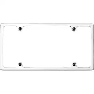 Billet Specialties 55020 License Plate Frame Polished Billet Aluminum Slimline - Picture 1 of 1