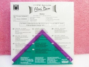 Coltene Hygenic Flexi 6 x 6" Medium unparfümiert Non-Latex Violet Dental Dam 30/Box - Bild 1 von 1