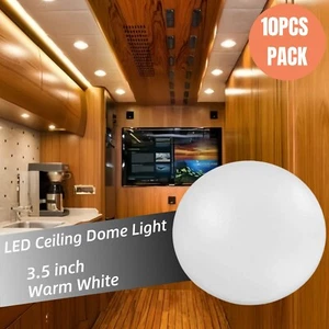 10PCS 3.5" LED Ceiling Down Light 12V Under Cabinet Lamp RV Camper Trailer - Picture 1 of 11
