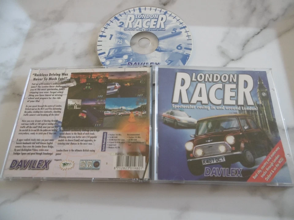 LONDON RACER 3+ PC GAME RACING DRIVING GAME DAVILEX WINDOWS 95 98 OXFORD M25 - Image 1 of 1