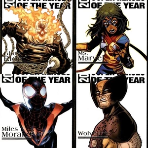 2022-23 Cubierta Superior Marvel Anual Super Heroes Año Inserto Elige Completa Tu Set - Imagen 1 de 5