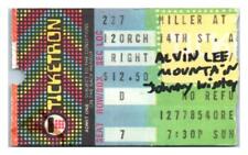 Alvin Lee Mountain Johnny Inverno Ticket Stub Febbraio 27 1983 New York Città