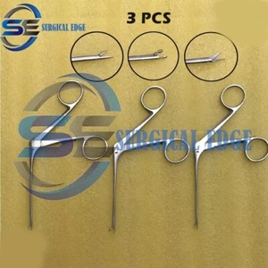 Juego de 3 pinzas para los oídos otorrinolaringología juego de instrumentos de alta calidad - Imagen 1 de 6