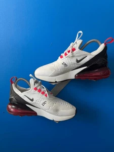 Nike Air Max 270 'Fire Red' White Sneaker, Größe 5Y Neu mit Karton 943345-111 - Bild 1 von 6