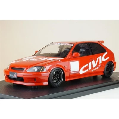 1/18 Ignition Model Honda CIVIC EK9 Type R Red KANJO JDM Diecast Car IG2680 EG6 - Image 1 of 4