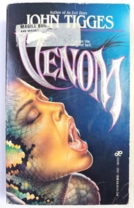 VENOM. JOHN TIGGES. 1ST EDITION LEISURE BOOK 1988. ACCEPTABLE - Picture 1 of 5