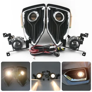 4x Bumper Fog Light Kit w/ Wiring Switch Bezel For Hyundai Accent 2018-2022 US - Foto 1 di 16