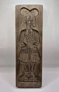 13" Wood Wooden Carved Springerle Man Cookie Candy Mold Speculaas German Dutch - Picture 1 of 5