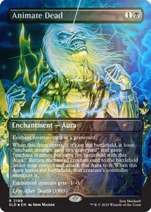 🌟 Animate Dead FOIL Secret Lair Iron Maiden 🎸 Album Art MTG PRESALE🌟 - Picture 1 of 1