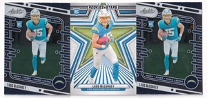 (3) Ladd McConkey 2024 PANINI ROOKIES & STARS + ABSOLUTE ROOKIE LOT CHARGERS - Picture 1 of 2